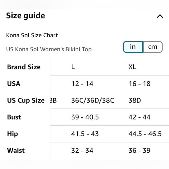 KONA SOL - NWT - L Sz 1X (16W - 18W) Halter Triangle Bikini Top in Pink & Peach - Picture 16 of 16